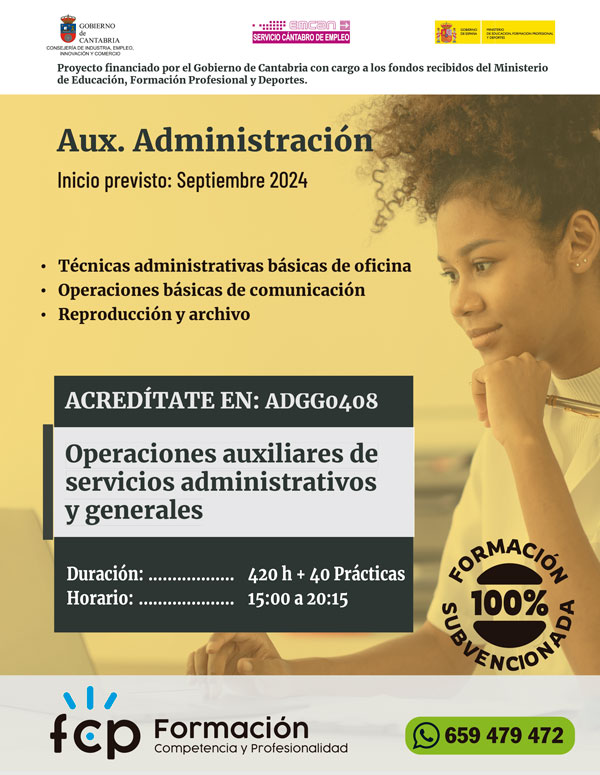 Auxiliar administrativo